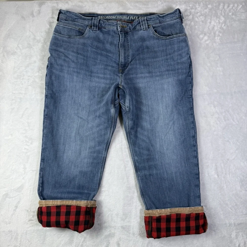 Duluth Trading Co Flannel Lined Jeans Men's‎ 40x30 Ballroom Double Flex Outdoor